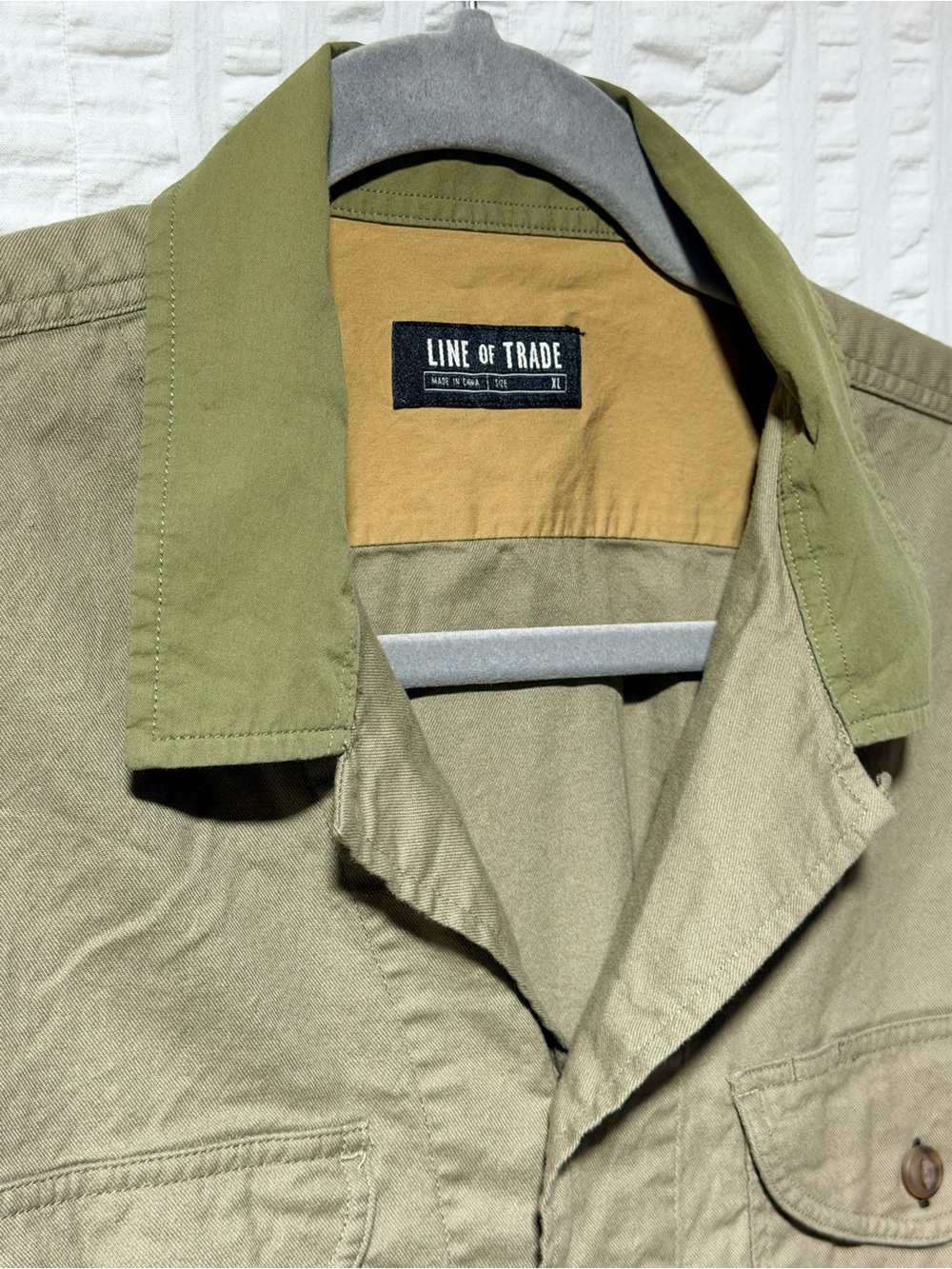Men's Olive Green Utility shirt size XL